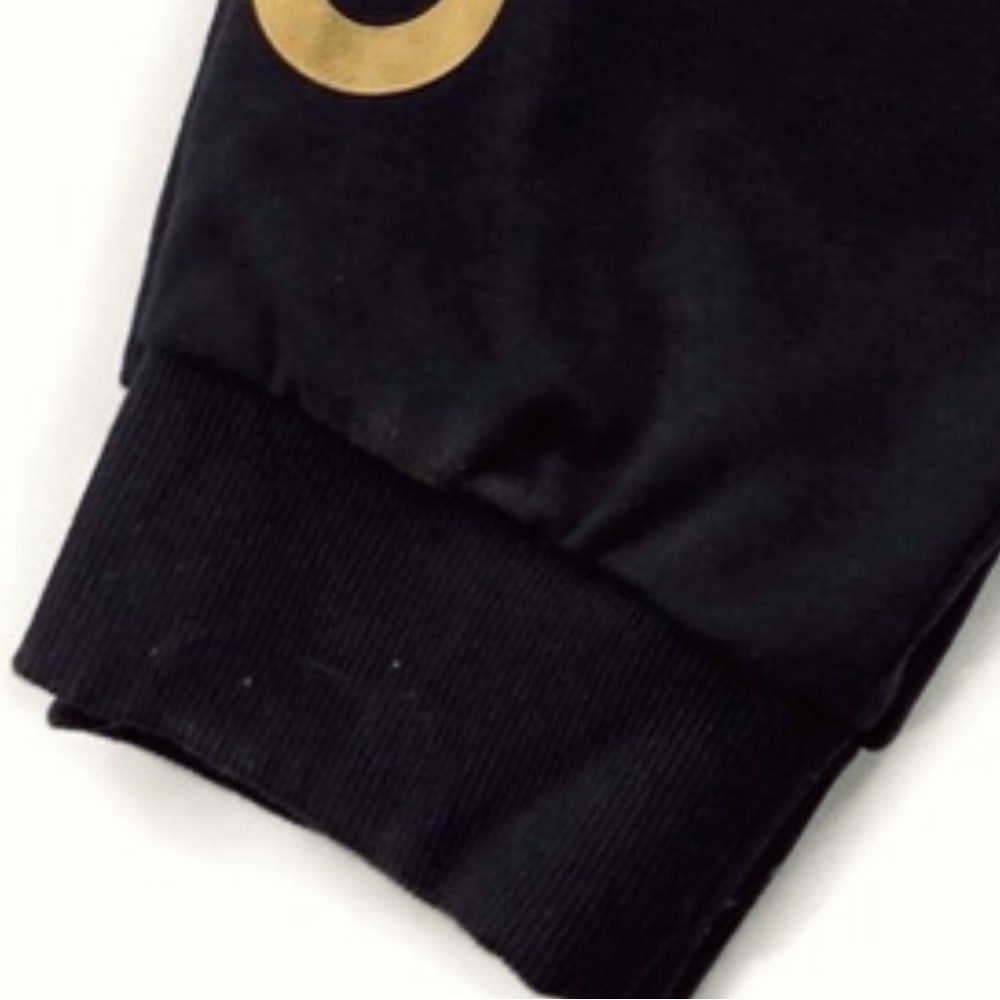 Adidas Black & Gold Linear French Terry Joggers 2X - Picture 9 of 9